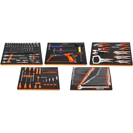 Dynamic Tools 125 Piece Auto Mechanic Set Bundle, Tools Only D096004-TO